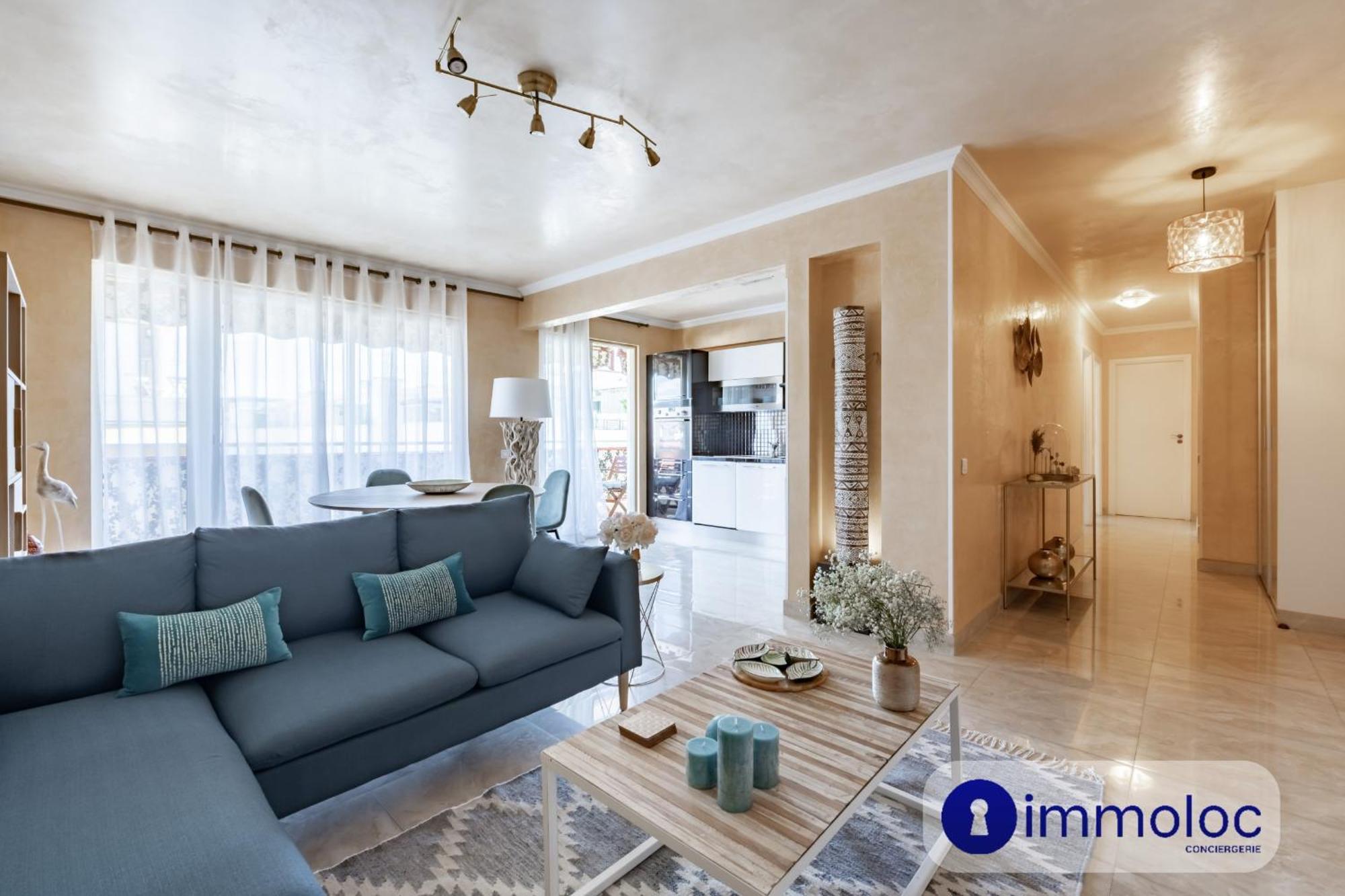 Air-Conditioned Apartment With Terrace Sea View Ница Екстериор снимка