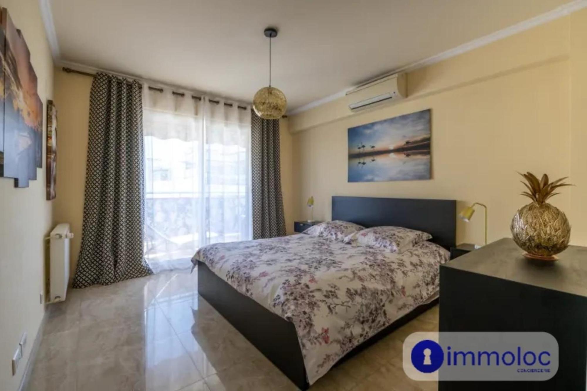 Air-Conditioned Apartment With Terrace Sea View Ница Екстериор снимка